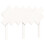 VidaXL (white, 120 x 200 cm) vidaXL Bed Frame Bed Base Wooden Platform Bed with Headboard Double Solid Wood 8