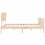 VidaXL (brown, 180 x 200 cm) vidaXL Bed Frame Bed Base Platform Bed with Headboard Small Single Solid Wood 7