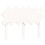 VidaXL (white, 135 x 190 cm) vidaXL Bed Frame Bed Base Wooden Platform Bed with Headboard Double Solid Wood 10