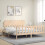 VidaXL (brown, 180 x 200 cm) vidaXL Bed Frame Bed Base Platform Bed with Headboard Small Single Solid Wood 3