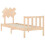 VidaXL (brown, 75 x 190 cm) vidaXL Bed Frame Bed Base Platform Bed with Headboard Small Single Solid Wood 5