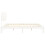 VidaXL (white, 200 x 200 cm) vidaXL Bed Frame Bed Base Wooden Platform Bed with Headboard Double Solid Wood 7