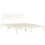 VidaXL (white, 160 x 200 cm) vidaXL Bed Frame Bed Base Wooden Platform Bed with Headboard Double Solid Wood 5
