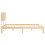 VidaXL (brown, 160 x 200 cm) vidaXL Bed Frame Bed Base Wooden Platform Bed with Headboard Double Solid Wood 7