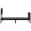 VidaXL (black, 75 x 190 cm) vidaXL Bed Frame Bed Base Platform Bed with Headboard Small Single Solid Wood 7