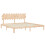 VidaXL (brown, 200 x 200 cm) vidaXL Bed Frame Bed Base Wooden Platform Bed with Headboard Double Solid Wood 5