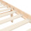 VidaXL (brown, 200 x 200 cm) vidaXL Bed Frame Bed Base Wooden Platform Bed with Headboard Double Solid Wood 10