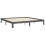 VidaXL (grey, 200 x 200 cm) vidaXL Bed Frame Bed Base Wooden Platform Bed with Headboard Double Solid Wood 9