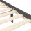VidaXL (grey, 200 x 200 cm) vidaXL Bed Frame Bed Base Wooden Platform Bed with Headboard Double Solid Wood 10