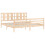 VidaXL (brown, 180 x 200 cm) vidaXL Bed Frame Bed Base Platform Bed with Headboard Small Single Solid Wood 5