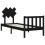 VidaXL (black, 75 x 190 cm) vidaXL Bed Frame Bed Base Platform Bed with Headboard Small Single Solid Wood 5