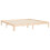 VidaXL (brown, 200 x 200 cm) vidaXL Bed Frame Bed Base Wooden Platform Bed with Headboard Double Solid Wood 9