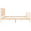VidaXL (brown, 180 x 200 cm) vidaXL Bed Frame Bed Base Platform Bed with Headboard Small Single Solid Wood 6