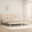 VidaXL (brown, 180 x 200 cm) vidaXL Bed Frame Bed Base Platform Bed with Headboard Small Single Solid Wood 3