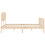 VidaXL (brown, 160 x 200 cm) vidaXL Bed Frame Bed Base Platform Bed with Headboard Small Single Solid Wood 7