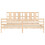 VidaXL (brown, 180 x 200 cm) vidaXL Bed Frame Bed Base Platform Bed with Headboard Small Single Solid Wood 7