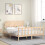 VidaXL (brown, 160 x 200 cm) vidaXL Bed Frame Bed Base Platform Bed with Headboard Small Single Solid Wood 3