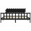 VidaXL (black, 200 x 200 cm) vidaXL Bed Frame Bed Base Platform Bed with Headboard Small Single Solid Wood 6