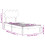 VidaXL (white, 90 x 200 cm) vidaXL Bed Frame Bed Base Wooden Platform Bed with Headboard Double Solid Wood 4