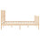 VidaXL (brown, 140 x 200 cm) vidaXL Bed Frame Platform Bed with Headboard Black Small Single Solid Wood 7