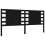VidaXL (black, 200 x 200 cm) vidaXL Bed Frame Bed Base Platform Bed with Headboard Black Single Solid Wood 8