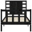 VidaXL (black, 75 x 190 cm) vidaXL Bed Frame Bed Base Platform Bed with Headboard Black Single Solid Wood 6