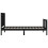 VidaXL (black, 75 x 190 cm) vidaXL Bed Frame Bed Base Platform Bed with Headboard Black Single Solid Wood 7
