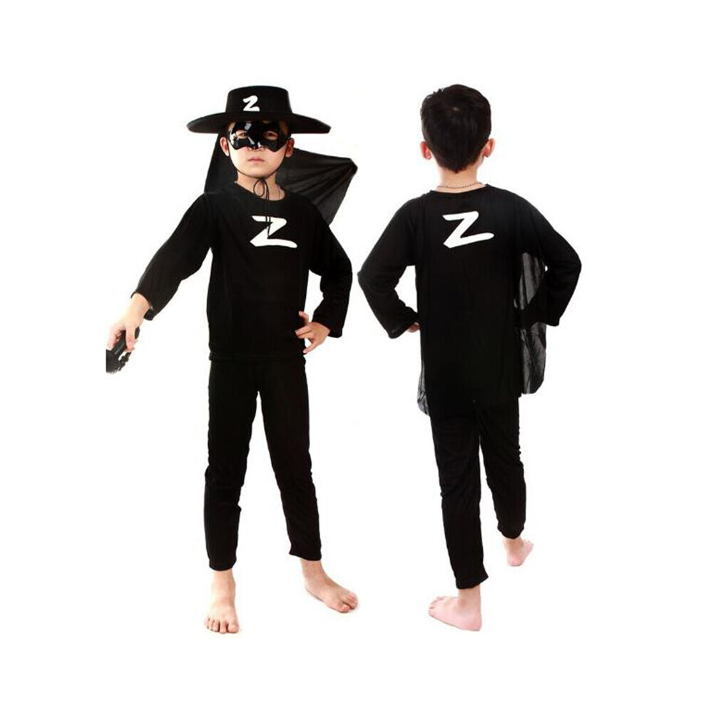 (6-7 Years, Superman) Children's Boys Hero Superman Costume Spider-Man Zorro Bat Costume Halloween Cosplay Party Costume