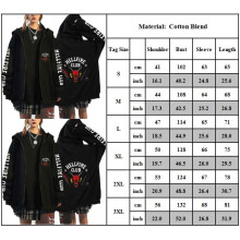 (XL) Stranger Things Womens Zipper Hooded Sweatshirt Long Sleeve Jacket Winter Coat