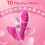 2 in 1 Dildo Sucking Vibrators with 10 Vibration & Suction Modes 5