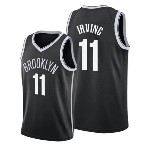 (black, M(160cm)) Kyrie Irving Basketball Jersey Tops