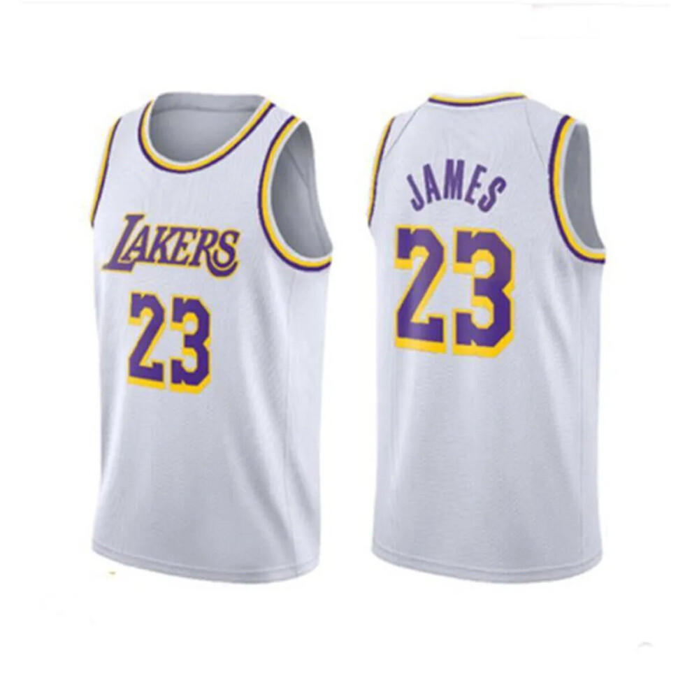 (white S(155cm)) LeBron James Basketball Jersey Tops