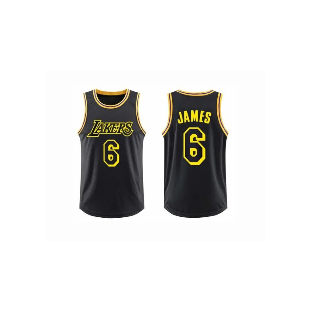 (Black 6# S(155cm)) LeBron James Basketball Jersey Tops