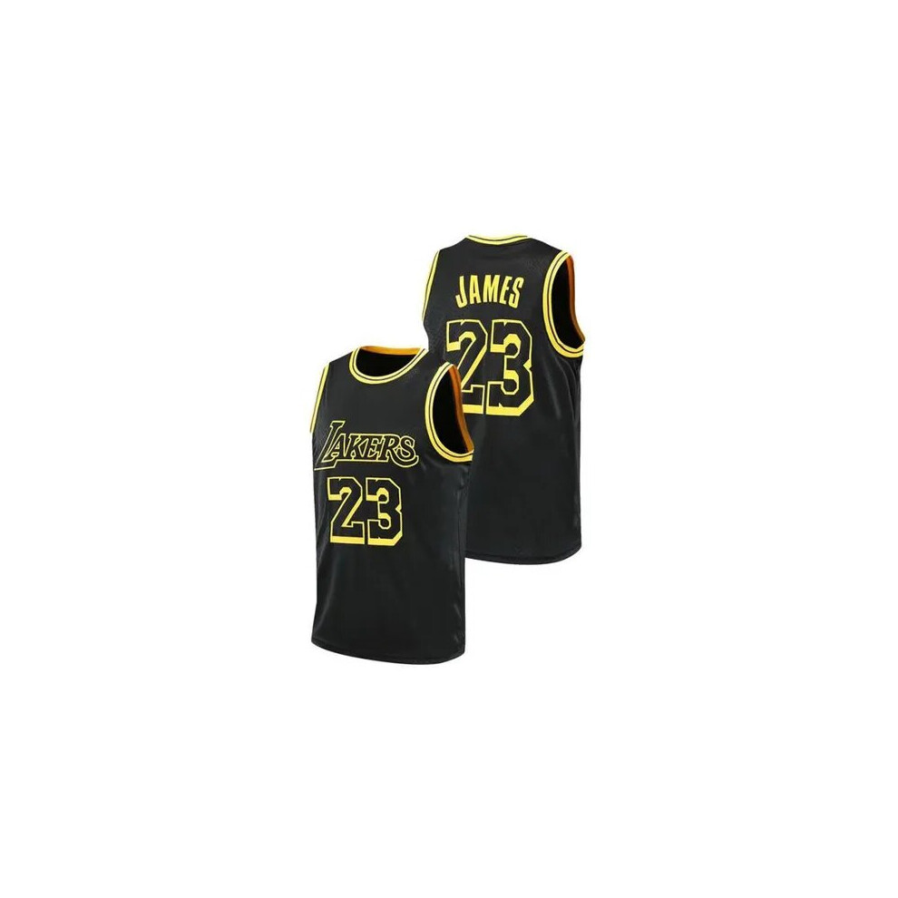 Sibeinuo (Black, L(165Cm)) Lebron James Basketball Jersey Tops