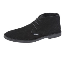 (9 UK, Black) Lambretta Mens Chiswick Suede Desert Boots