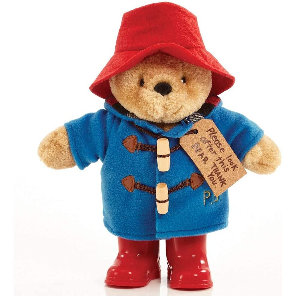 Rainbow Designs Store Rainbow Designs Classic Paddington Bear With Boots - 25Cm Standing Plush Character - Soft & Cuddly Paddington Teddy Bear With Iconic Duffle Coat