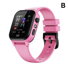 (Pink) Kids 4G Smart Watch GPS Location Video Call Touchscreen Waterproof Kids Watch'