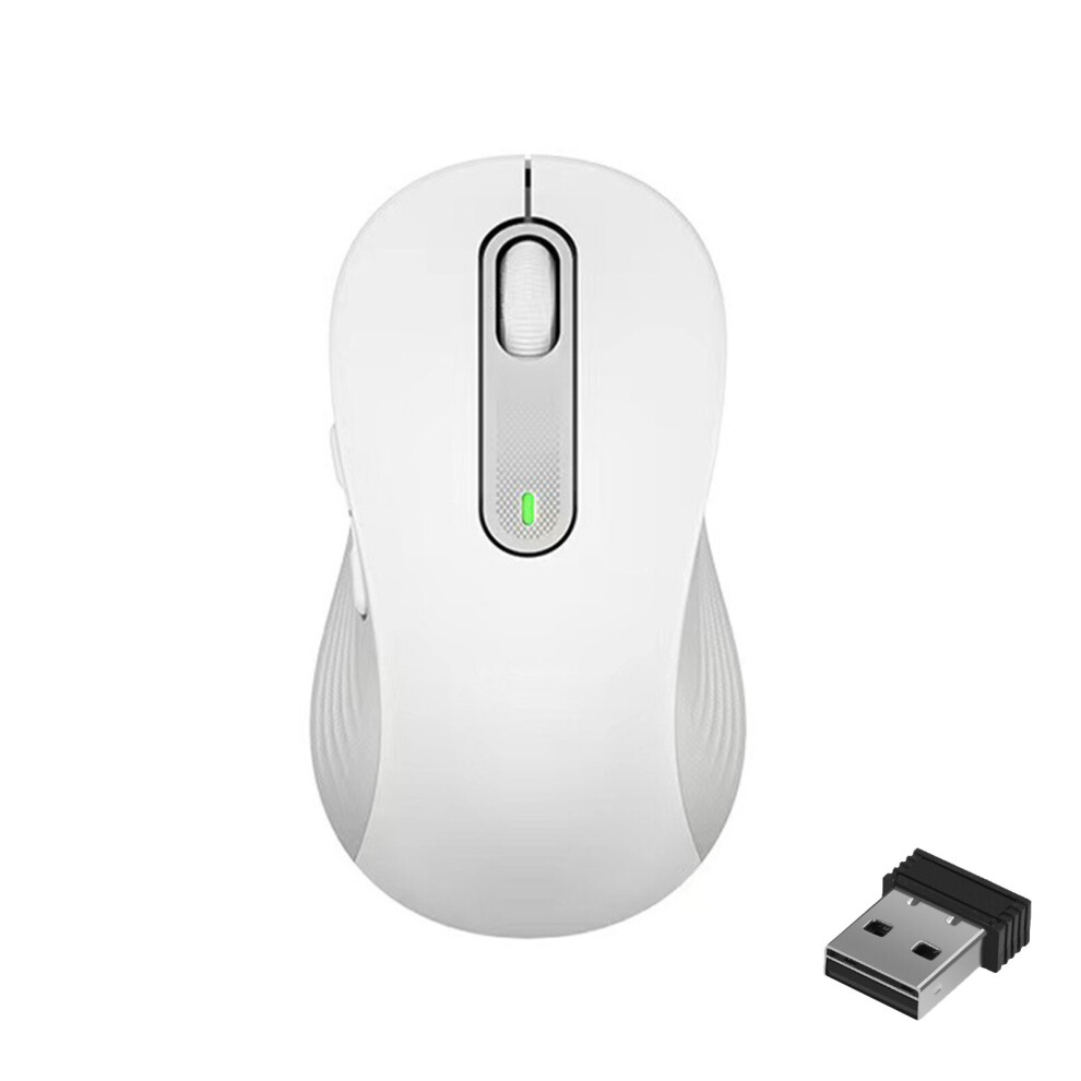 (White) Logitech M650l With Usb Receiver Wireless Mouse 2.4Ghz 1200Dpi Quiet Portable Computer Optical White 6272868906037