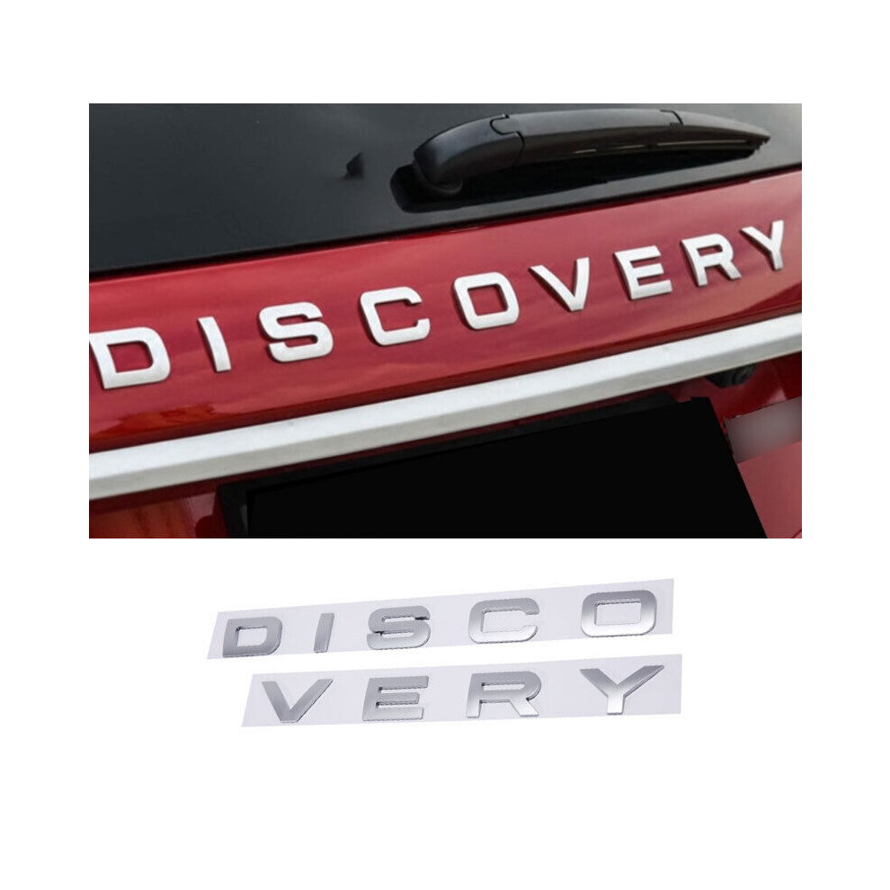 Newjass For Land Rover Discovery Sport 2015-2023 Matte Rear Hood Letter Silver