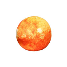 (Sun, 17cm/6.69in) Toy Planet Stuffed Spherical Pillow Earth Moon Mars Cushion Science Fans Gift