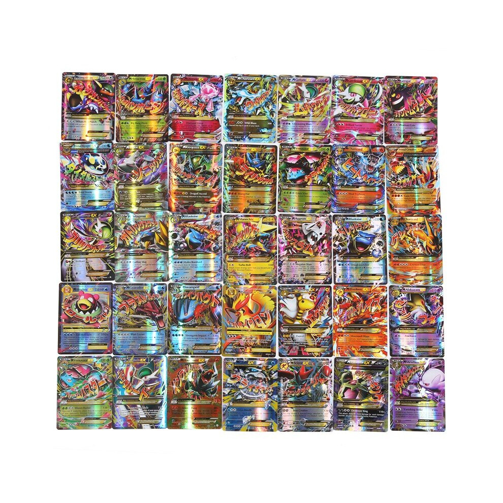 (100EX) 60/100Pcs English Pokemon Cards GX Tag Team Vmax EX Mega Shining Game