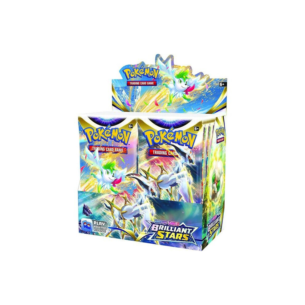 (Brilliant Stars) 324pcs box Brilliant Star Pokemon Cards Evolution GX Vmax EX Mega Energy