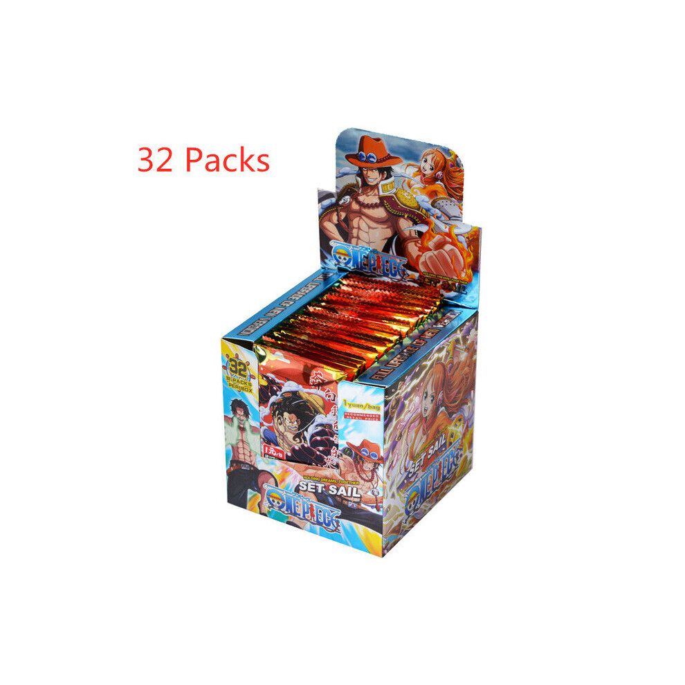 (1 Box(32 Packs)) Anime One Piece Card English Version Nami Luffy TCG SR Rare Trading Collections