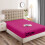 (Pink) Fitted Bed Sheets 25CM Deep Double Size Bed Sheets 1