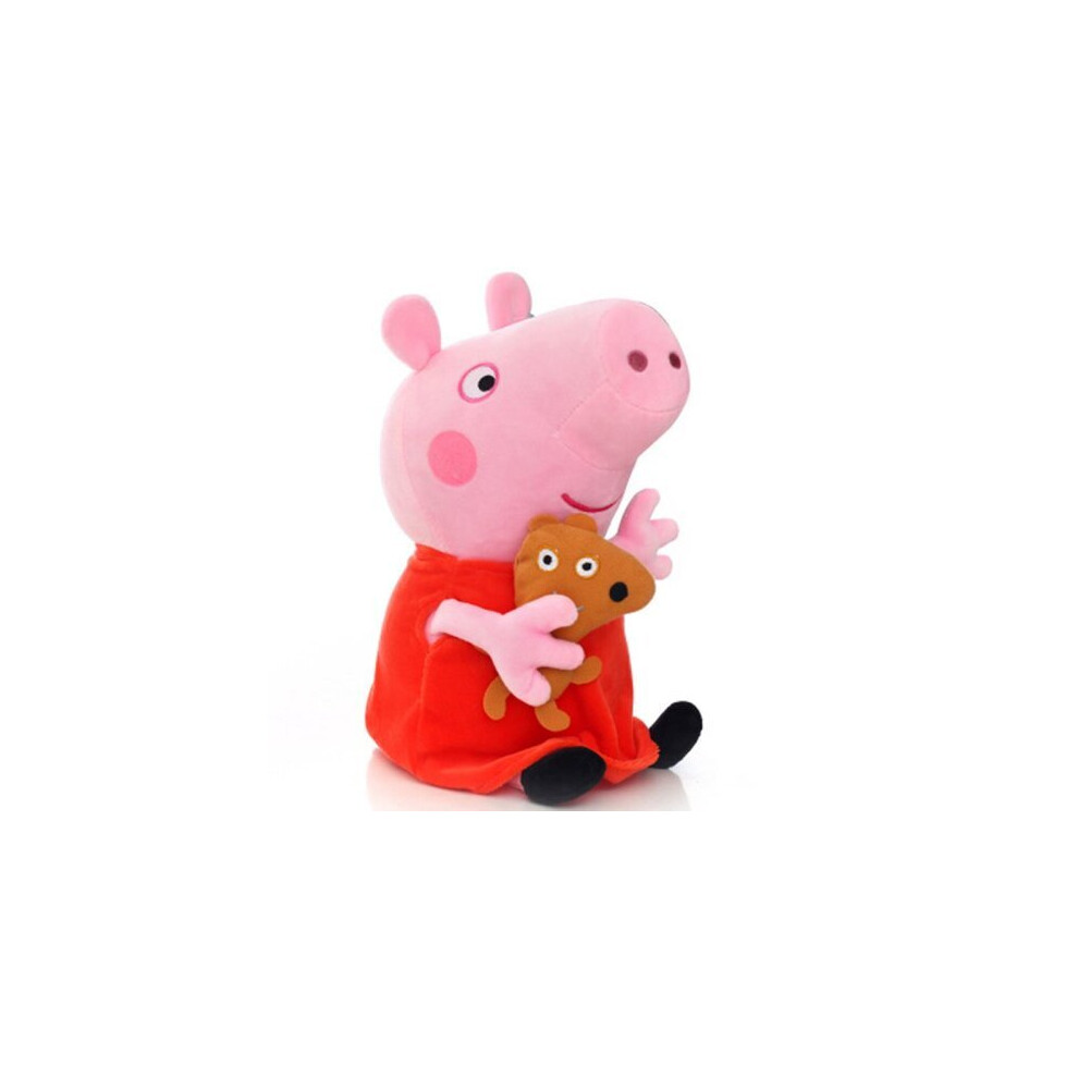 (Peppa Pig) 30CM Peppa Pig George Mummy Daddy Plush Toy Stuffed Doll Kids Fans Gift