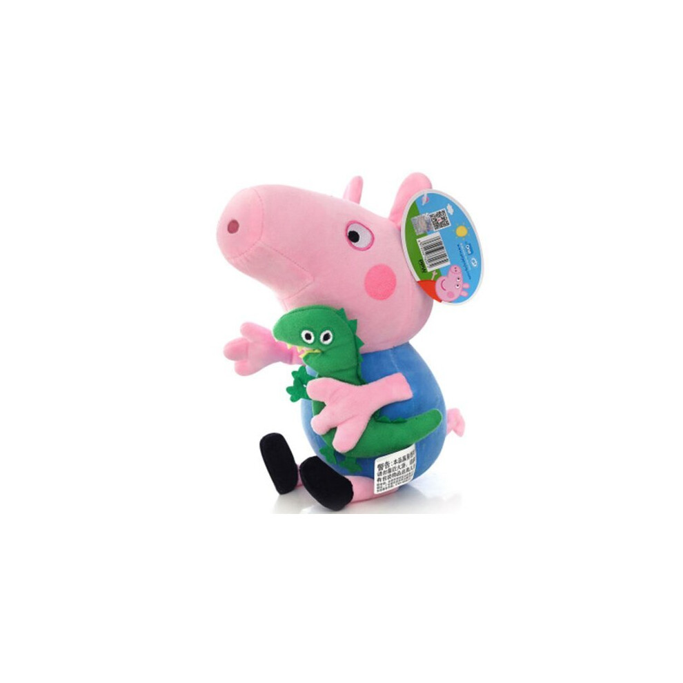 (George Pig) 30CM Peppa Pig George Mummy Daddy Plush Toy Stuffed Doll Kids Fans Gift