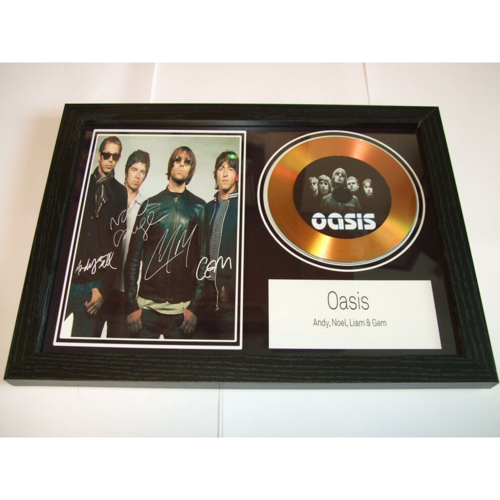 oasis signed disc display