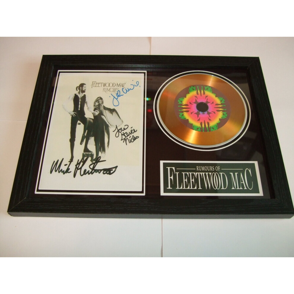 fleetwood mac signed disc display