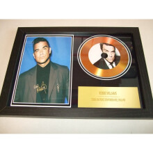robbie williams signed disc display