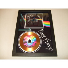 Pink Floyd Framed Signed Mini LP Vinyl Record Display - 12cm Grooved Disc, Ready to Hang